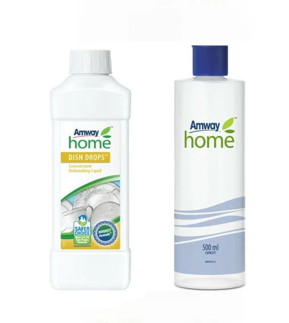 1L Liquide Vaisselle CONCENTRE DISH DROPS Amway  + bouteille diluante graduée