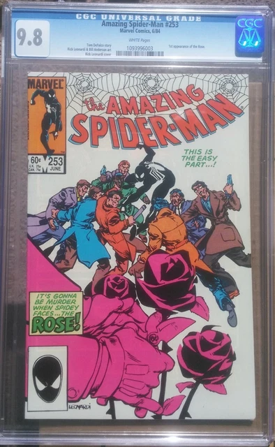 cgc 9.8 Amazing Spider-Man #253 1st appearance of the Rose