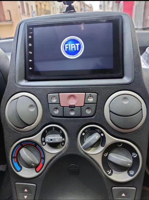 Kit Autoradio 2din 7" Android per Fiat Panda 169 2003-2012 Navi GPS Wi-fi BT