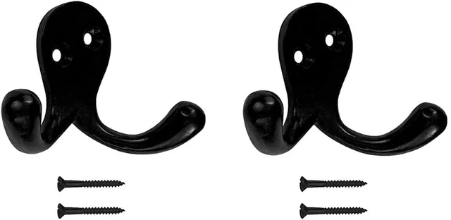 Ziolte Small Coat Hooks for Wall Mount, Rustic Cast Iron Farmhouse Décor, Coat R