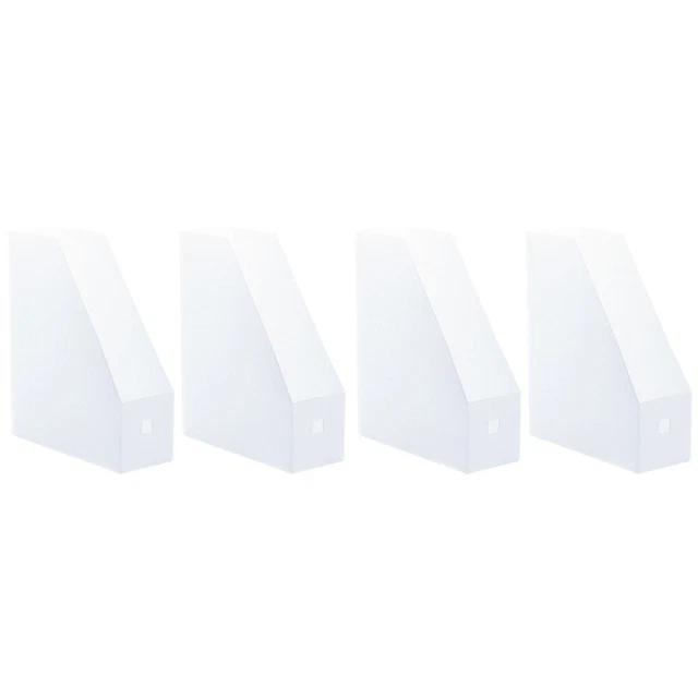 4 pcs Magazine Display Shelf Book Sorter Shelf File Storage Shelf