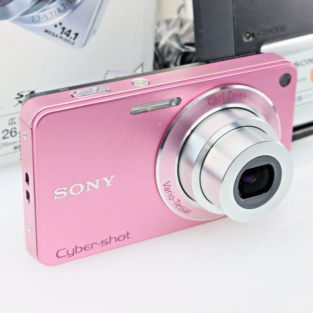 [Mint] SONY Digital Camera DSC-W350 Cyber Shot Pink 14.1MP 4x Zoom from Japan