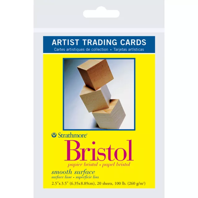 Strathmore Artist Trading Cards 2.5"X3.5" 20/Pkg-Bristol Smooth 62105901