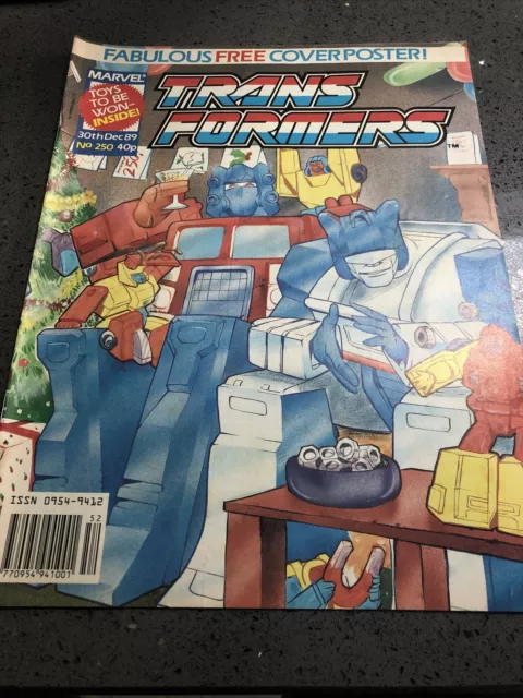 The TRANSFORMERS & ACTION FORCE Comic - No 250 - Date 30/12/1989 - UK Marvel