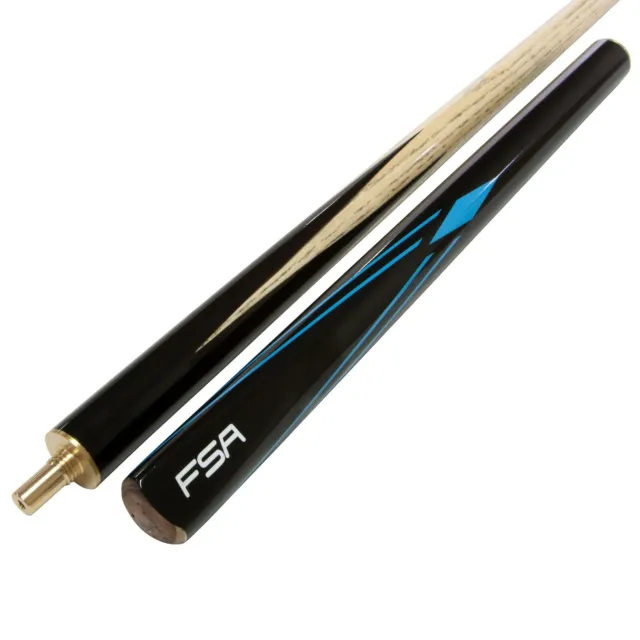 FSA 3/4 Snooker Pool Billiards Cue Flame Ash Shaft & hardwood butt BLUE Gift