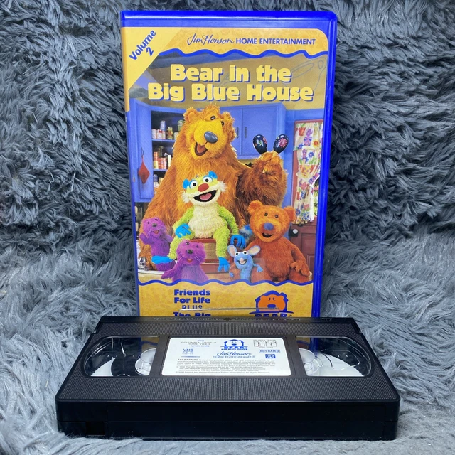 BEAR IN THE Big Blue House Vol 2 Friends For Life Jim Henson VHS Tape ...