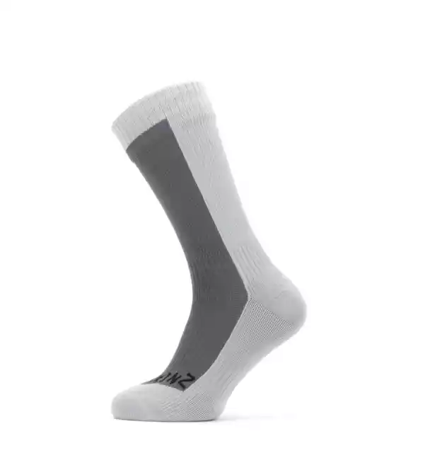 SealSkinz Waterproof Cold Weather Mid Length Socks - Grey
