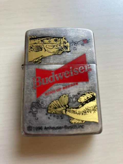 Vintage Zippo 1996 Budweiser Oil Lighter
