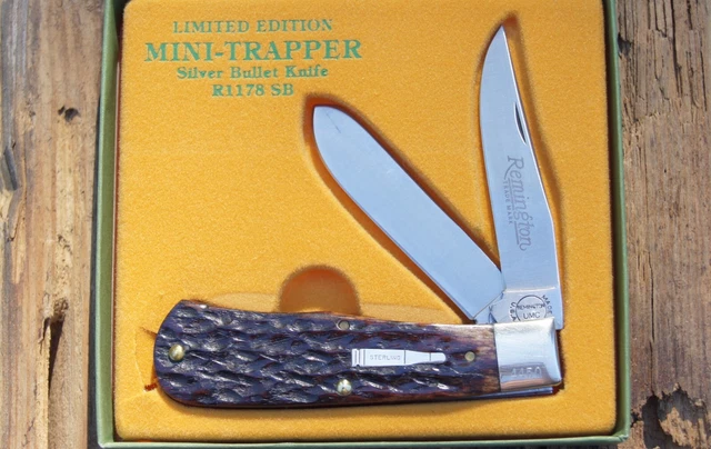 Remington 1991 MINI TRAPPER R1178SB Sterling Silver Bullet Knife 1 of 5000 #4450