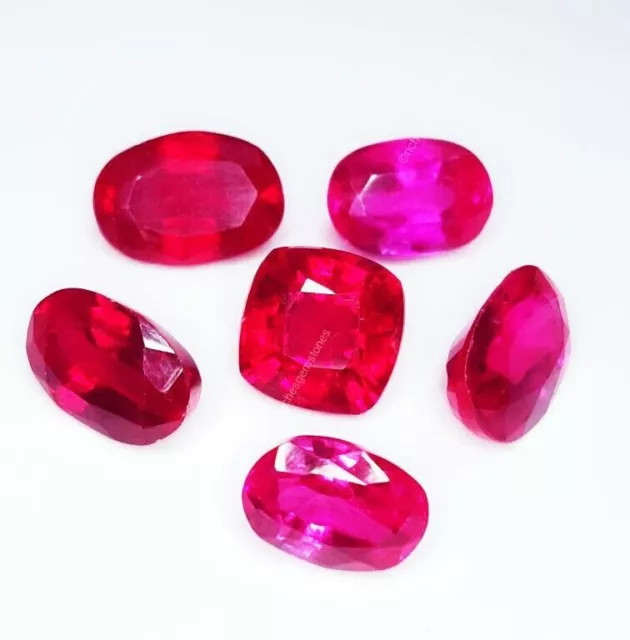 40.72 Carats Véritable Saphir & Rubis Mélange Forme Facettes Libre Certifié