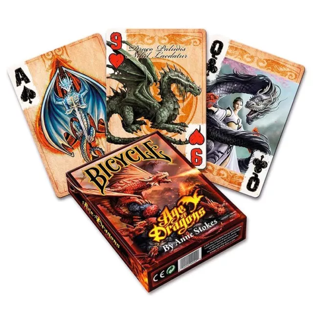 Jeu de cartes de poker neuf Bicycle Age of Dragons