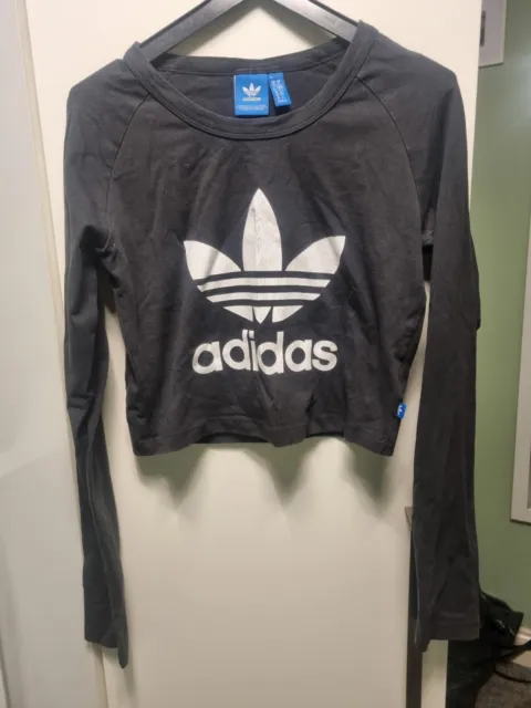 Adidas Long Sleeved Crop Top Size 10