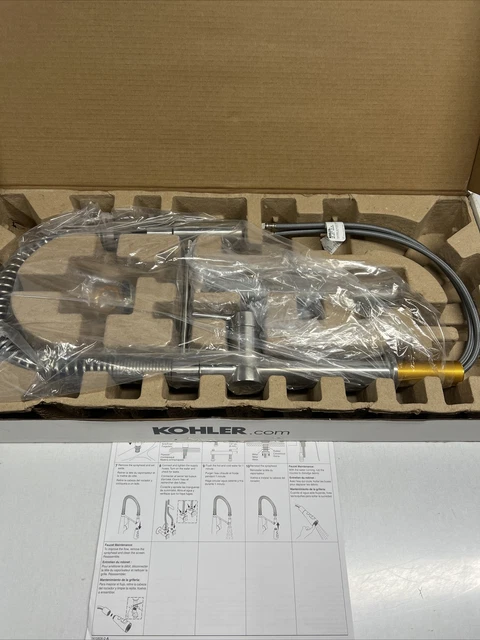 Kohler Crue™ semi-professional kitchen sink faucet K-22973-VS Stainless Steel Kohler Crue™ semi-professional kitchen sink faucet K-22973-VS Stainless Steel