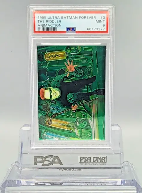 Jim Carrey 1995 Ultra Batman Forever The Riddler Animaction #3 PSA 9 Mint