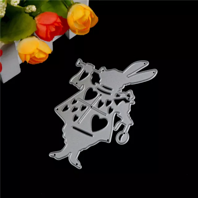 Alice Wonderland White Rabbit Metal Cutting Dies Stencil DIY Album Dec.EW