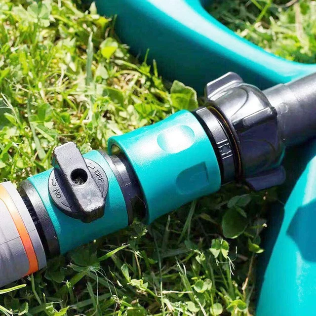 TUYAU FLEXIBLE CONNECTEUR Rapide Avec Vanne Pour Raccords De Tuyauterie