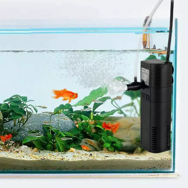 Filtre Intérieur Réglable pour Aquarium d'un Débit avec 8W Pompe à Eau  Convient pour Aquarium
