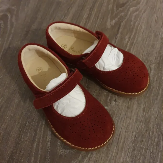 Mini Boden Mary Jane Shoes, Size 7, Burgundy, Never worn, New with Box