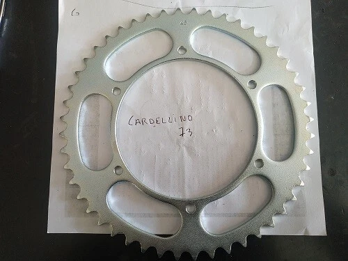Corona  Posteriore Trasmissione 48 Denti Moto Guzzi Cardellino 73