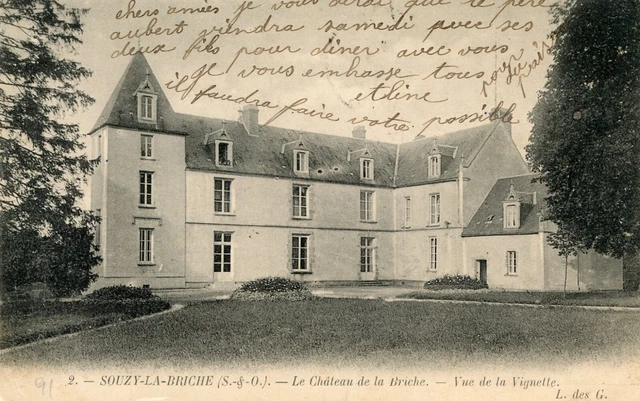 Carte Photo Ancienne - CPA Souzy-la-Briche (91) - Noir Et Blanc, Années 1910, Très Bon état
