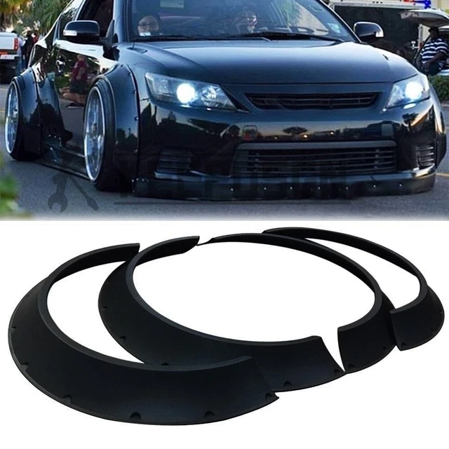 CAR FENDER FLARES Concave Over Wide Body Kit Wheel Arches For Scion tC