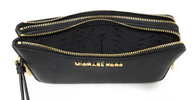 MICHAEL KORS JET Set Extra Large Double Gusset Top Zip Saffiano Leather ...