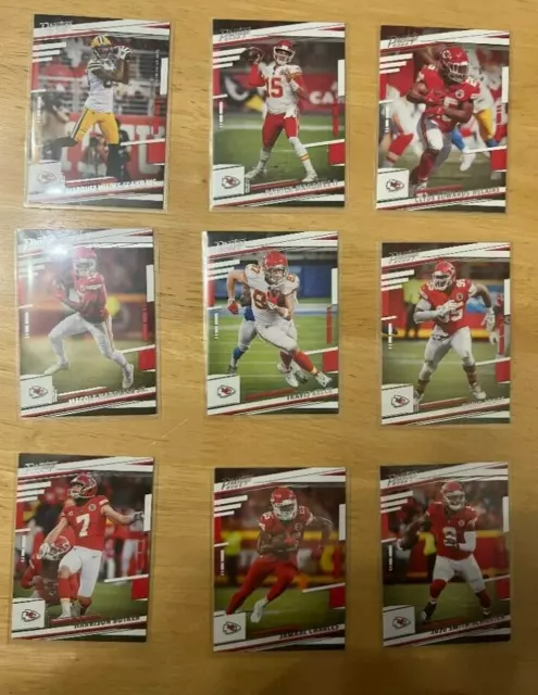 2022 Panini Prestige Football Kansas City Chiefs Lot of 9 Cards
