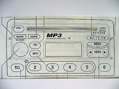 Genuine Ford 6006 E CD Radio Operating Manual Instruction Audio Head Unit Book 