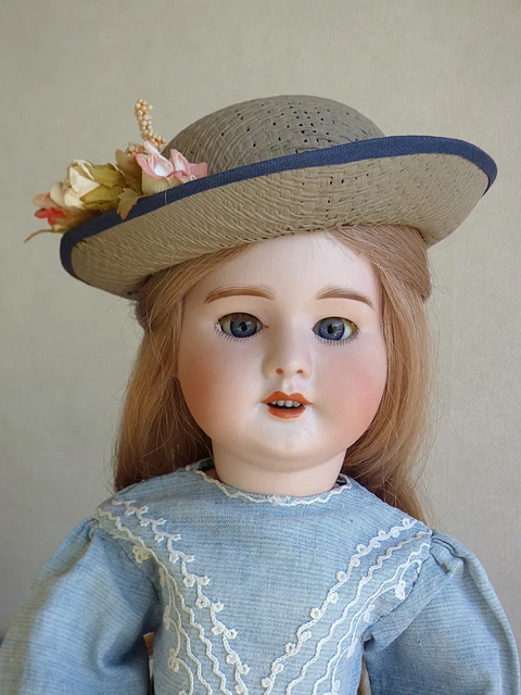 Poupée Ancienne Tête Biscuit SFBJ – Moule 60, 26 Cm, Boulogne-sur-Mer (France)
