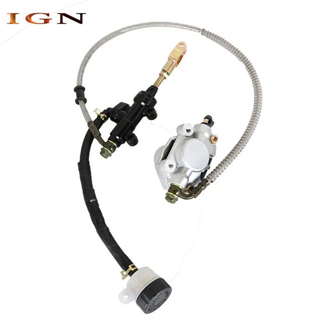 REAR HYDRAULIC BRAKE Assembly For Go Kart Golf Cart ATV Caliper Master