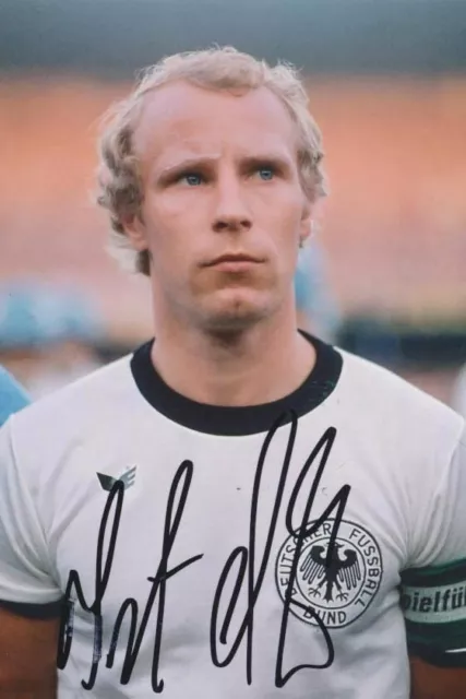 Berti Vogts original signiertes Foto 10 x 15 cm