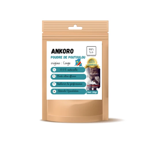 Retardant Naturel Pour Homme Ankoro - Huile & Poudre 100% Bio 30ml + 10g, République Démocratique Du Congo