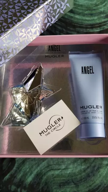 THIERRY MUGLER ANGEL Perfume Body Lotion Gift Set 40.00