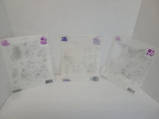 Nuevo Lote de 8 Vintage Simply Plancils a Cuadros Frutas Verduras Alfabeto en Blanco