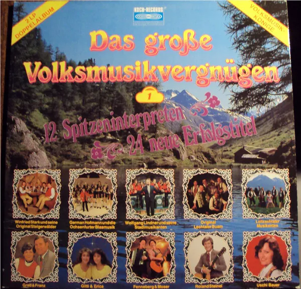 Various - Das Große Volksmusikvergnügen, Folge 1 (2xLP, Comp) (Very Good Plus