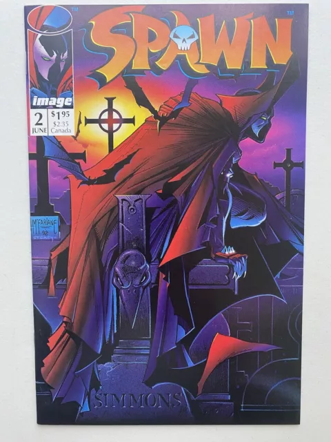 Spawn #2 Image Comics, 1st App of Violator , 1st Print Todd McFarlane 1992 VF/NM