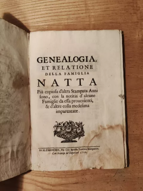 RA Settecentina Genealogia famiglia Natta Casale Monferrato Alessandria Piemonte