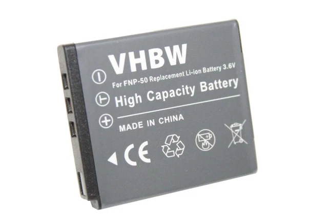 Batteria per Fujifilm FinePix F100fd, F200, F200EXR, F300 EXR, F500 EXR 650mAh