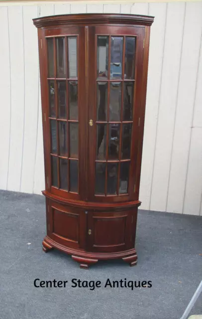 63448 Solid Mahogany Corner China Cabinet Curio 63448 Solid Mahogany Corner China Cabinet Curio
