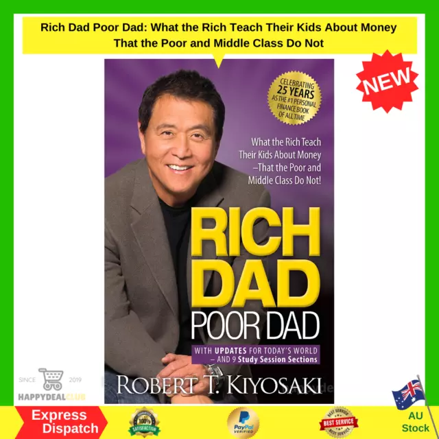 Rich Dad Poor Dad by Robert Kiyosaki | MM Paperback Book | NEW | FREE SHIPPING