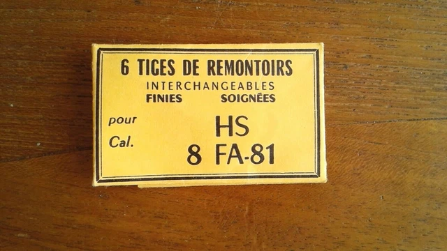 Tige De Remontoir FEMGA 500 Filetage 120 - Pièce Horlogerie Neuve