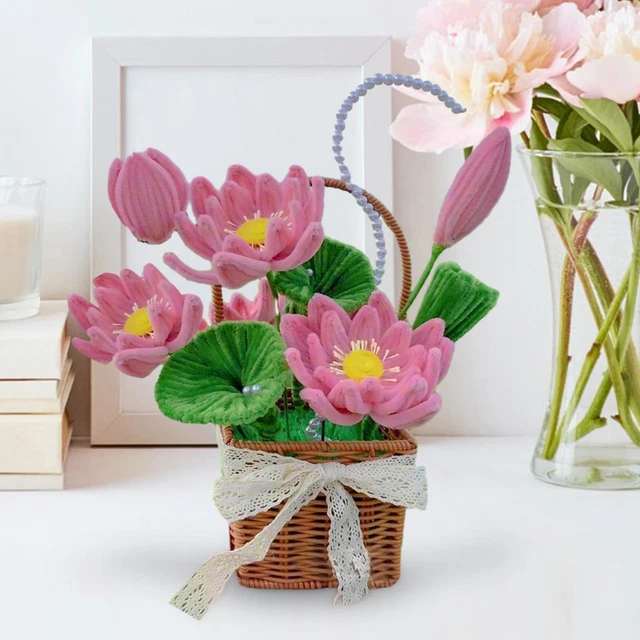 Ensemble de matériel de panier de fleurs bricolage, pour cadeaux de