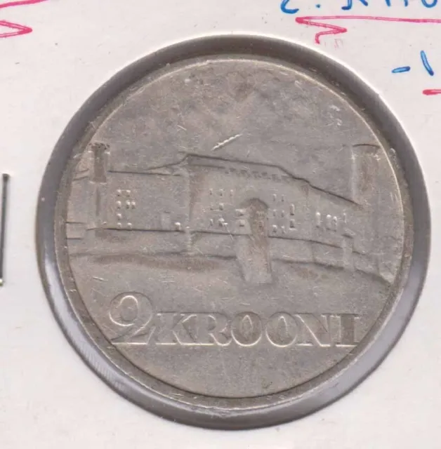 ESTONIA 2 Kroonni 1930 silver, KM20 (W437)