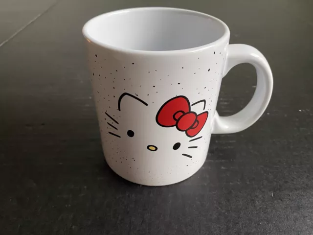 Sanrio Hello Kitty Speckled Face 20oz Ceramic Coffee Tea Mug Cup NEW