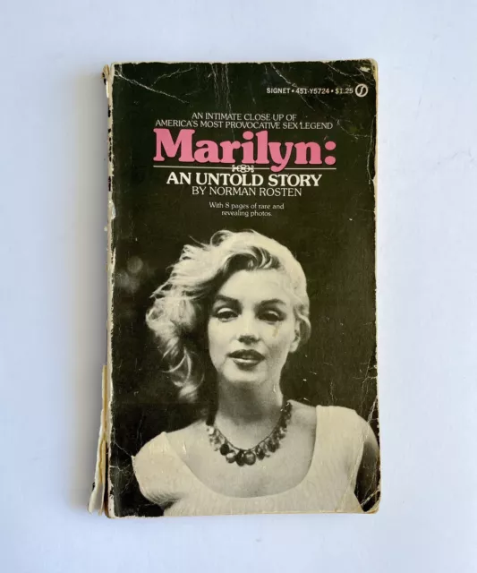 Marilyn Monroe: An Untold Story Paperback Vintage Biography Book Hollywood Diva