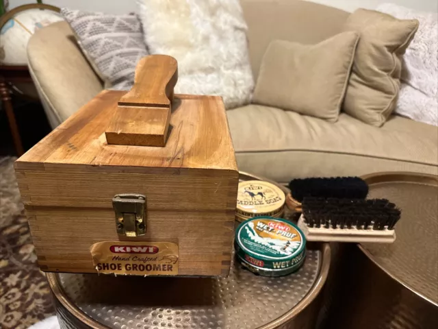 Kiwi genuine on sale oak shoe server