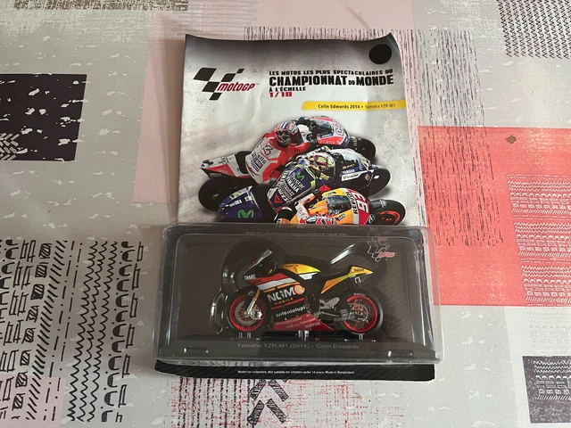 Moto GP miniature Yamaha YZR-M1 2014 Colin Edwards Altaya 1/18