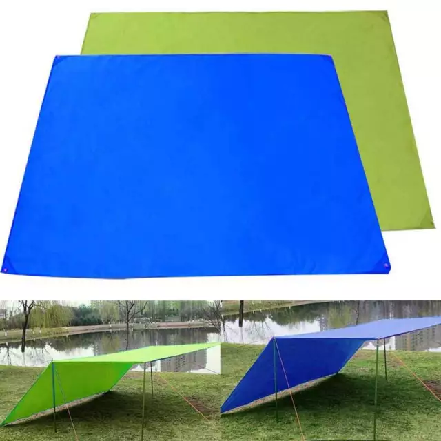 Camping Tent Tarp Waterproof Shelter Awning Sun Shade Picnic Pad Rain Cover Mat