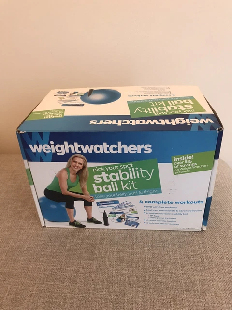Weight Watchers: Pick Your Spot Stability Ball DVD kit, Exercise Ball, Home Gym