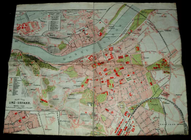 Linz - alte Historische Landkarte Messtischblatt - 1881 ?